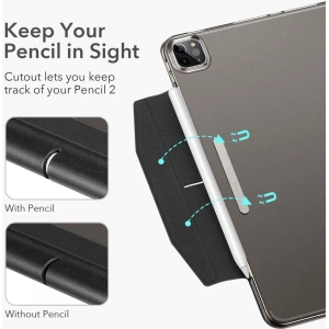 Kup Etui ESR Ascend Trifold Apple iPad Pro 11 2020/2021 (2. és 3. generáció) Jelly Black - ESR305BLK - {ean13} - Sklep Home Screen