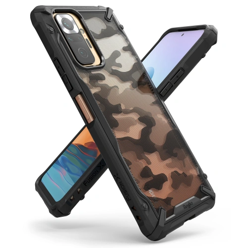Kup Etui Ringke Fusion-X Design Redmi Note 10 Pro Camo (Moro) Fekete - RGK1388MBL - {ean13} - Sklep Home Screen