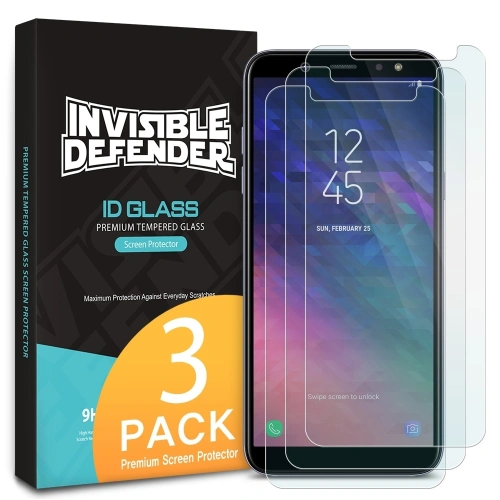 Kup Hartglas-Set Ringke ID Glass Samsung Galaxy A6 2018 0.33mm 3er-Pack - RGK709 - {ean13} - Sklep Home Screen