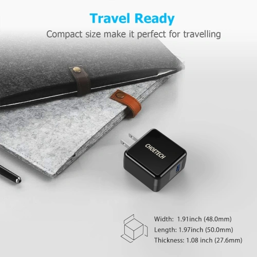 Kup Încărcător de perete Choetech Wall Charger QC3 - CHT003 - {ean13} - Sklep Home Screen