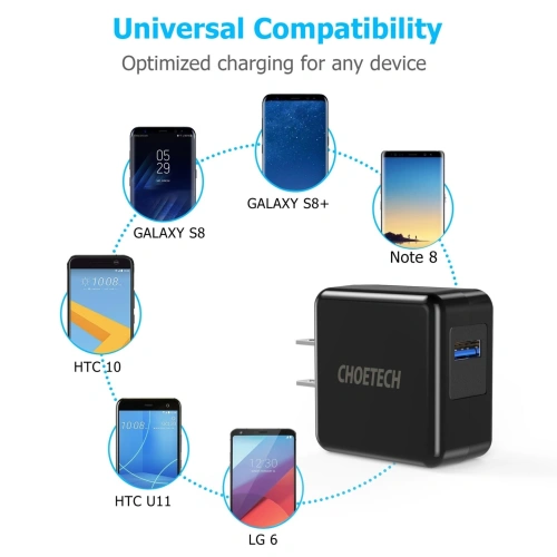 Kup Încărcător de perete Choetech Wall Charger QC3 - CHT003 - {ean13} - Sklep Home Screen