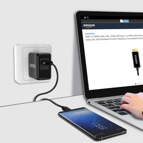 Kup Încărcător de perete Choetech Wall Charger QC3 - CHT003 - {ean13} - Sklep Home Screen