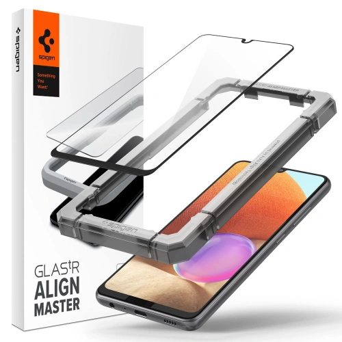Kup Sticlă securizată Spigen GLAS.tR AlignMaster Samsung Galaxy A32 LTE/4G Negru - SPN1565BLK - {ean13} - Sklep Home Screen