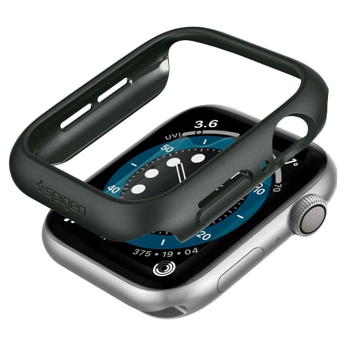 Kup Etui Spigen Thin Fit Apple Watch 4/5/6/7/8/9/SE 44/45mm Katonai Zöld - SPN1568GRN - {ean13} - Sklep Home Screen