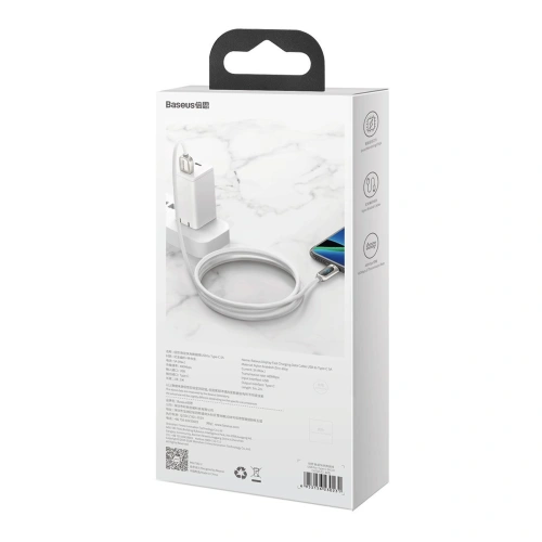 Kup Kabel USB do USB-C Baseus Display, 5A, 40W, 2m (biały) - BSU2082WHT - {ean13} - Sklep Home Screen