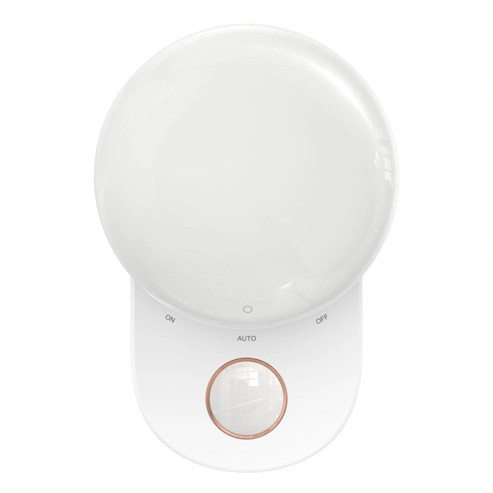 Lampka nocna Baseus Full Moon, z czujnikiem ruchu i zmierzchu (biała)