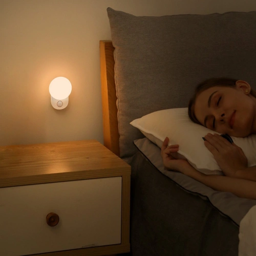 Buy Baseus Full Moon bedside lamp, with motion and twilight sensor (white) - BSU2085WHT - {ean13} - Home Screen Store Europe