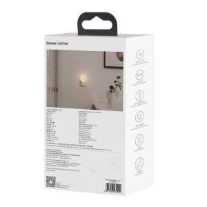 Baseus Full Moon bedside lamp, with motion and twilight sensor (white)