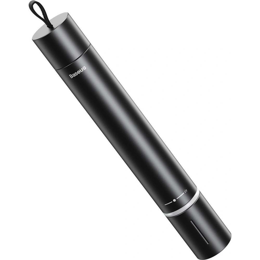 Akcesorium samochodowe 2w1 Baseus, młotek do szyb + latarka (czarne)