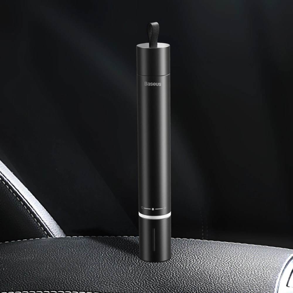 Akcesorium samochodowe 2w1 Baseus, młotek do szyb + latarka (czarne)