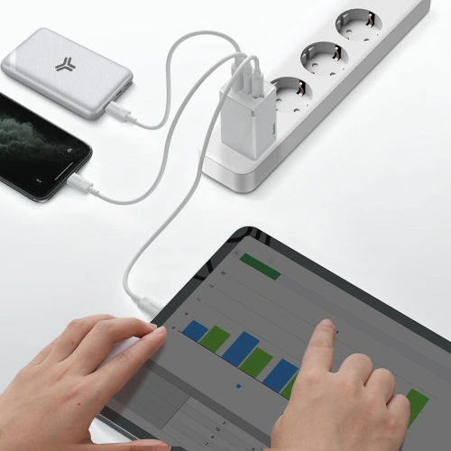 Buy Baseus GaN Pro Quick Travel Charger C+C+A 65W EU White - BSU2090WHT - {ean13} - Home Screen Store Europe