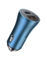 Baseus Autoladegerät Golden Contactor Pro, USB + USB-C, QC4.0+, PD, SCP, 40W (blau)