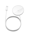 Încărcător inductiv cu magnet Baseus Simple Mini, MagSafe, 15W (alb)