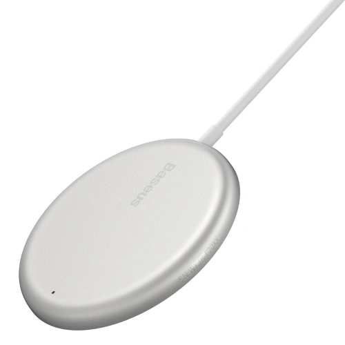 Buy Baseus Simple Mini magnetic induction wireless charger, MagSafe, 15W (white) - BSU2096WHT - {ean13} - Home Screen Store Europe