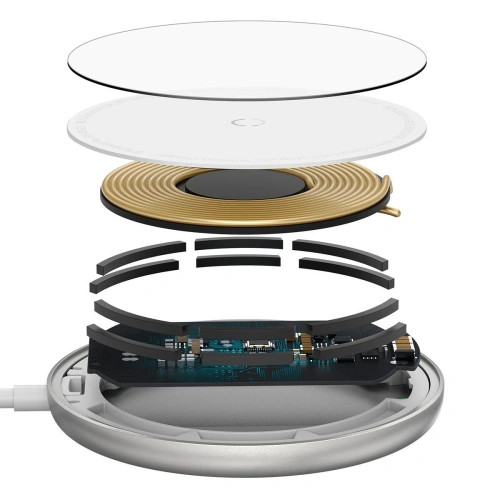 Kup Indukciós töltő mágnessel Baseus Simple Mini, MagSafe, 15W (fehér) - BSU2096WHT - {ean13} - Sklep Home Screen