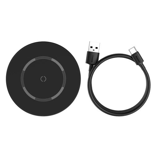 Kup Bezdrátová indukční nabíječka s magnetem Baseus Simple 15W (černá) - BSU2097BLK - {ean13} - Sklep Home Screen
