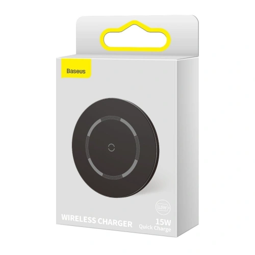 Kup Bezdrátová indukční nabíječka s magnetem Baseus Simple 15W (černá) - BSU2097BLK - {ean13} - Sklep Home Screen