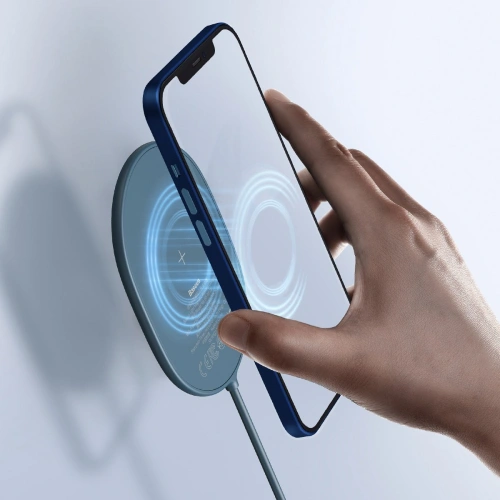Buy Baseus Light wireless induction charger for iPhone 12, 15W (blue) - BSU2098BLU - {ean13} - Home Screen Store Europe