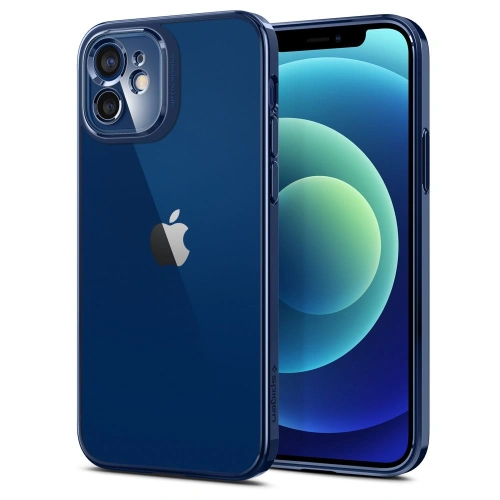 Kup Spigen Apple Case Optik Crystal iPhone 12 Chrom Blau - SPN1572BLU - {ean13} - Sklep Home Screen