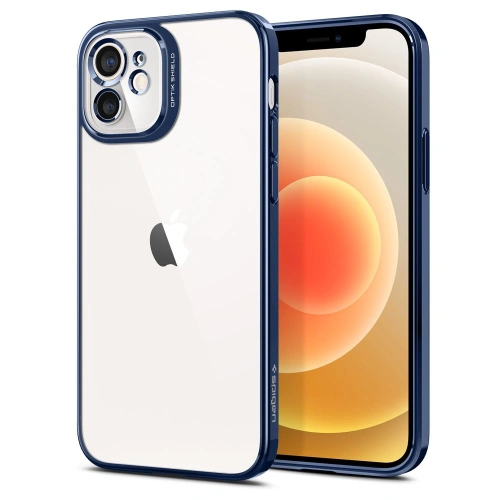 Kup Etui Spigen Optik Crystal Apple iPhone 12 Chrome Kék - SPN1572BLU - {ean13} - Sklep Home Screen