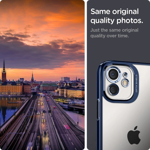 Buy Spigen Optik Crystal Apple iPhone 12 Chrome Blue - SPN1572BLU - {ean13} - Home Screen Store Europe