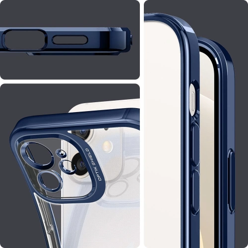 Kup Etui Spigen Optik Crystal Apple iPhone 12 Chrome Kék - SPN1572BLU - {ean13} - Sklep Home Screen