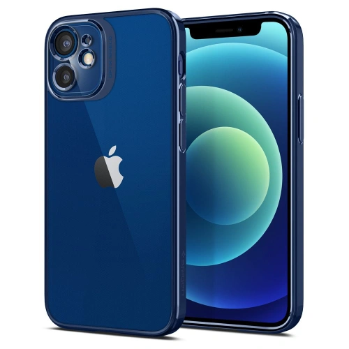 Kup Spigen Apple Case Optik Crystal iPhone 12 mini Chrom Blau - SPN1573BLU - {ean13} - Sklep Home Screen