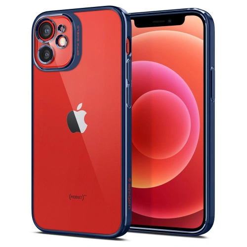 Kup Spigen Apple Case Optik Crystal iPhone 12 mini Chrom Blau - SPN1573BLU - {ean13} - Sklep Home Screen