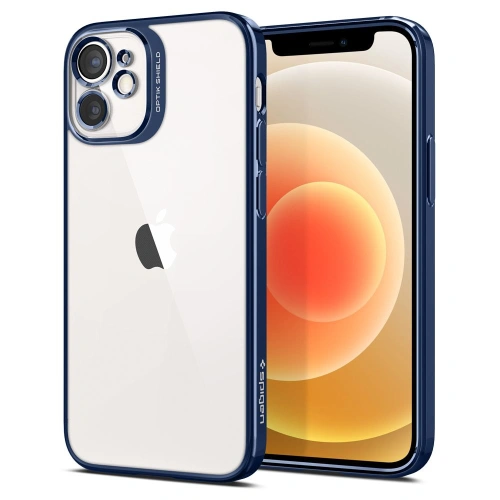 Kup Etui Spigen Optik Crystal Apple iPhone 12 mini Chrome Blue - SPN1573BLU - {ean13} - Sklep Home Screen