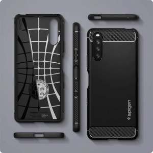 Kup Etui Spigen Rugged Armor Sony Xperia 10 III Matte Black - SPN1575BLK - {ean13} - Sklep Home Screen