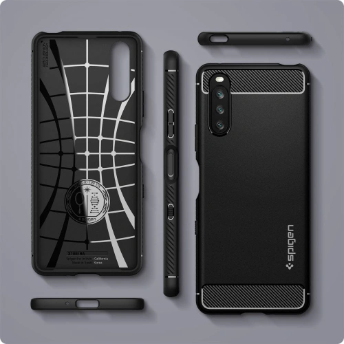Kup Spigen Tasche Rugged Armor Sony Xperia 10 III Mattschwarz - SPN1575BLK - {ean13} - Sklep Home Screen