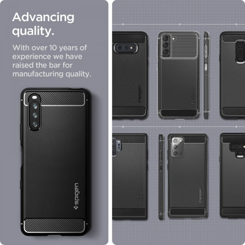 Kup Spigen Tasche Rugged Armor Sony Xperia 10 III Mattschwarz - SPN1575BLK - {ean13} - Sklep Home Screen