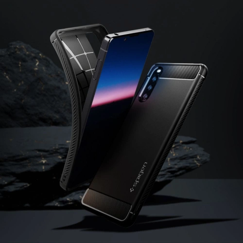 Kup Spigen Tasche Rugged Armor Sony Xperia 10 III Mattschwarz - SPN1575BLK - {ean13} - Sklep Home Screen
