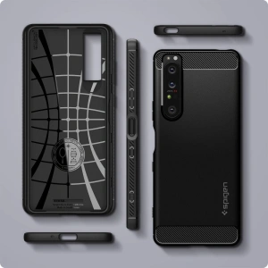 Kup Etui Spigen Rugged Armor Sony Xperia 1 III Matte Black - SPN1576BLK - {ean13} - Sklep Home Screen