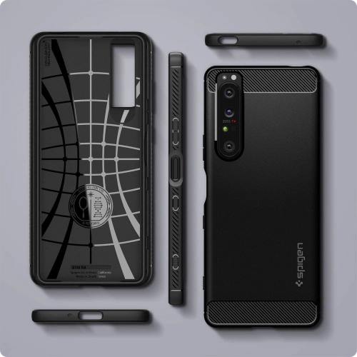 Kup Etui Spigen Rugged Armor Sony Xperia 1 III Matná Černá - SPN1576BLK - {ean13} - Sklep Home Screen