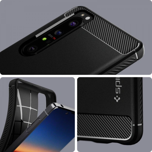 Kup Etui Spigen Rugged Armor Sony Xperia 1 III Matná Černá - SPN1576BLK - {ean13} - Sklep Home Screen