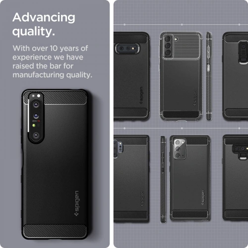 Kup Etui Spigen Rugged Armor Sony Xperia 1 III Matná Černá - SPN1576BLK - {ean13} - Sklep Home Screen