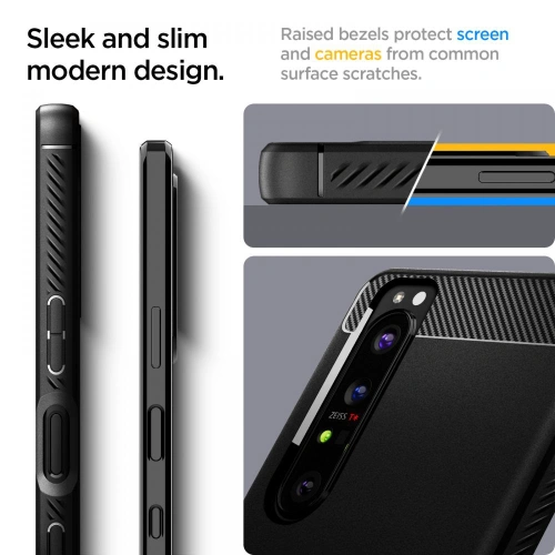 Kup Etui Spigen Rugged Armor Sony Xperia 1 III Matná Černá - SPN1576BLK - {ean13} - Sklep Home Screen