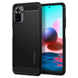 Kup Etui Spigen Rugged Armor Redmi Note 10/10S Matte Black - SPN1577BLK - {ean13} - Sklep Home Screen