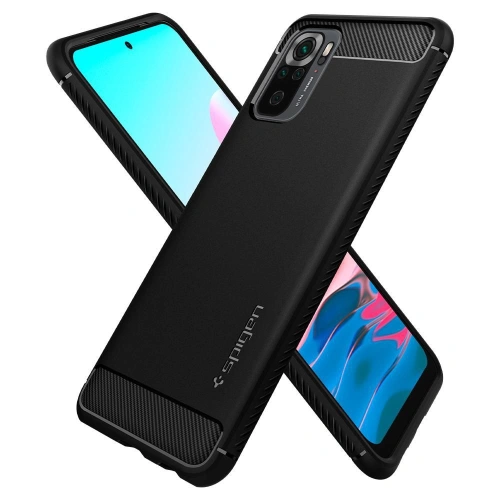 Kup Etui Spigen Rugged Armor Redmi Note 10/10S Negru Mat - SPN1577BLK - {ean13} - Sklep Home Screen