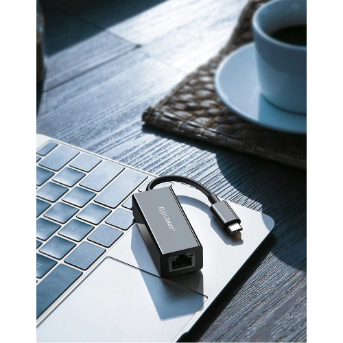 Kup UGREEN zewnętrzna karta sieciowa USB Typ C 1000Mbps Gigabit USB Typ C 3.1 Thunderbolt 3 czarny (50307) - UGR667BLK - {ean13} - Sklep Home Screen