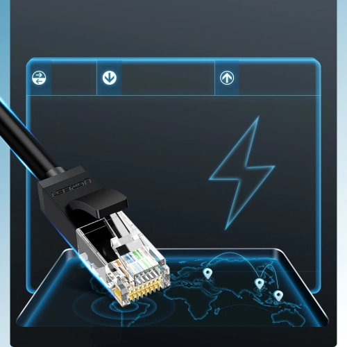 Kup UGREEN internetkábel Ethernet patchcord RJ45 Cat 6 UTP 1000Mbps 20m fekete (20166) - UGR673BLK - {ean13} - Sklep Home Screen