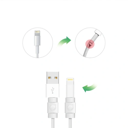Buy Ugreen 6x protective cable plug cover for Lightning original cable white (40705) - UGR676WHT - {ean13} - Home Screen Store Europe