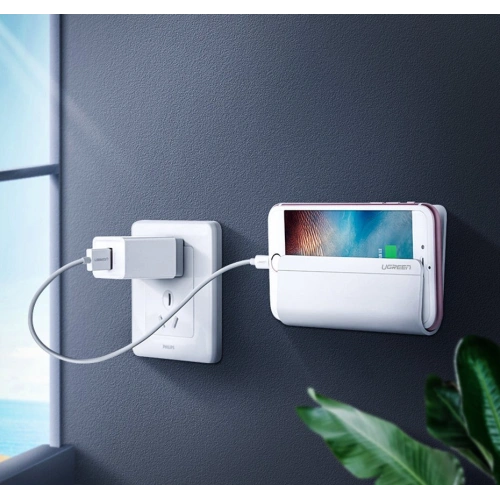 Kup UGREEN suport de perete pentru încărcarea smartphone-ului, alb (30394) - UGR677WHT - {ean13} - Sklep Home Screen