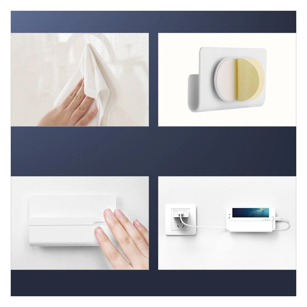 UGREEN uchwyt ścienny podstawka na smartfona do ładowania biały (30394)