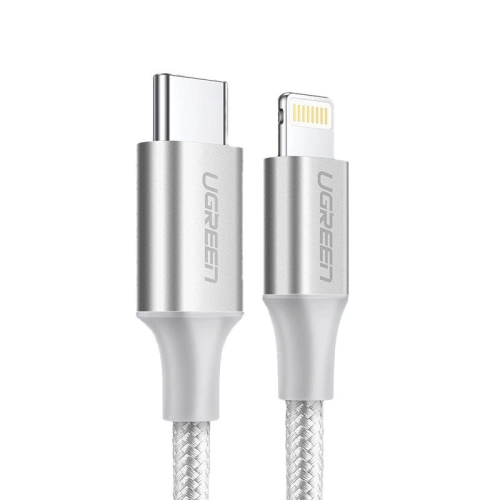 Kup UGREEN kabel przewód USB Typ C - Lightning MFI 1 m 3 A 36 W srebrny (70523) - UGR683SLV - {ean13} - Sklep Home Screen