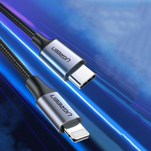 Kup UGREEN kabel przewód USB Typ C - Lightning MFI 1 m 3 A 36 W srebrny (70523) - UGR683SLV - {ean13} - Sklep Home Screen