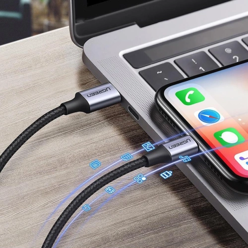 Kup UGREEN kabel przewód USB Typ C - Lightning MFI 1 m 3 A 36 W srebrny (70523) - UGR683SLV - {ean13} - Sklep Home Screen