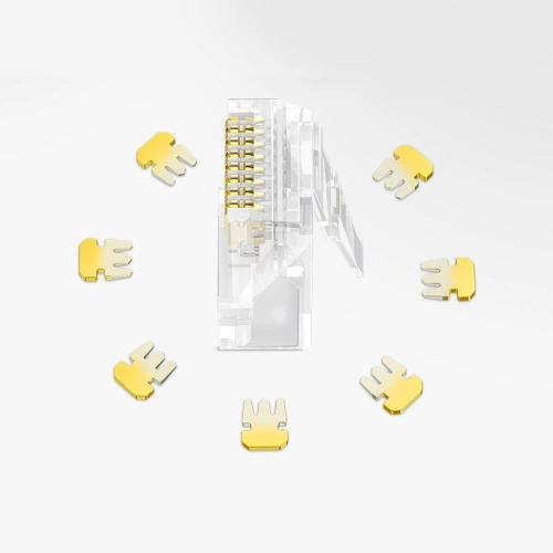 Kup UGREEN 10x conector RJ45 8P8C Cat 6 transparent (50961) - UGR685CL - {ean13} - Sklep Home Screen