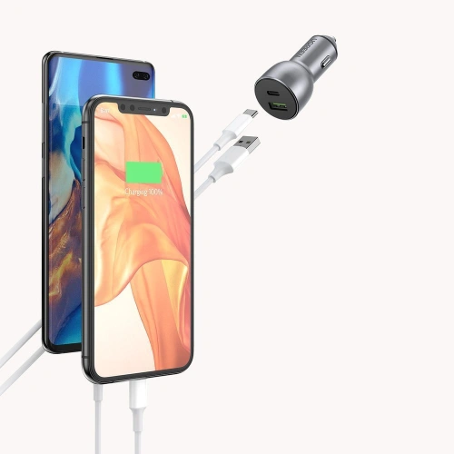 Kup UGREEN USB-Autoladegerät / USB Typ C Quick Charge 3.0 Power Delivery 36 W 3 A grau (CD213 60980) - UGR691GRY - {ean13} - Sklep Home Screen
